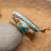 Turquoise & Jasper Healing Wrap Bracelet