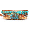 Turquoise & Jasper Healing Wrap Bracelet