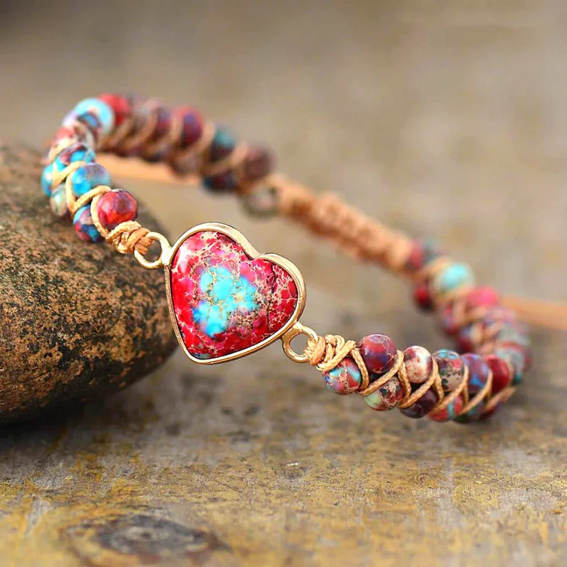 Heart Jasper Passion Bracelet