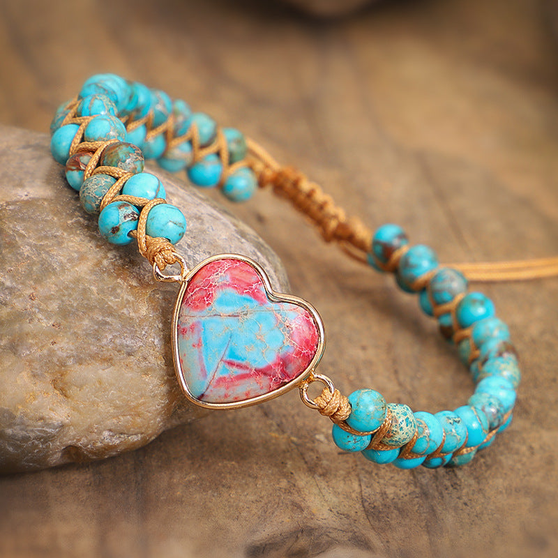 Heart Jasper Passion Bracelet