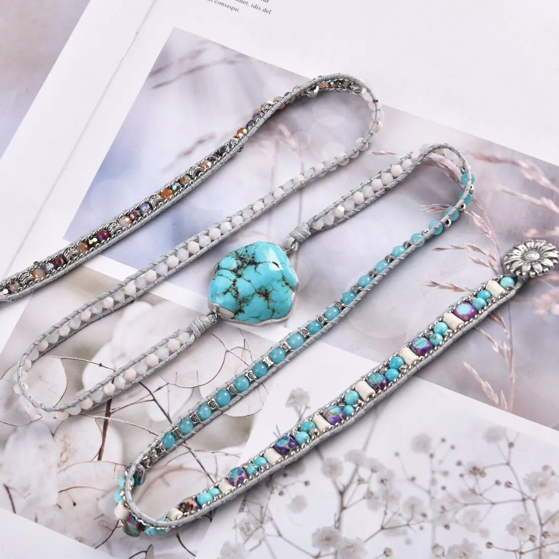 Turquoise Protection Wrap Bracelet