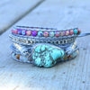 Turquoise Protection Wrap Bracelet