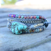 Turquoise Protection Wrap Bracelet