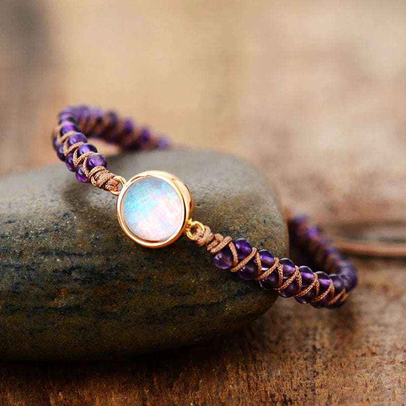 Amethyst & Opal Spiritual Bracelet