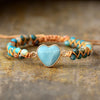 Amazonite Heart Calming Bracelet